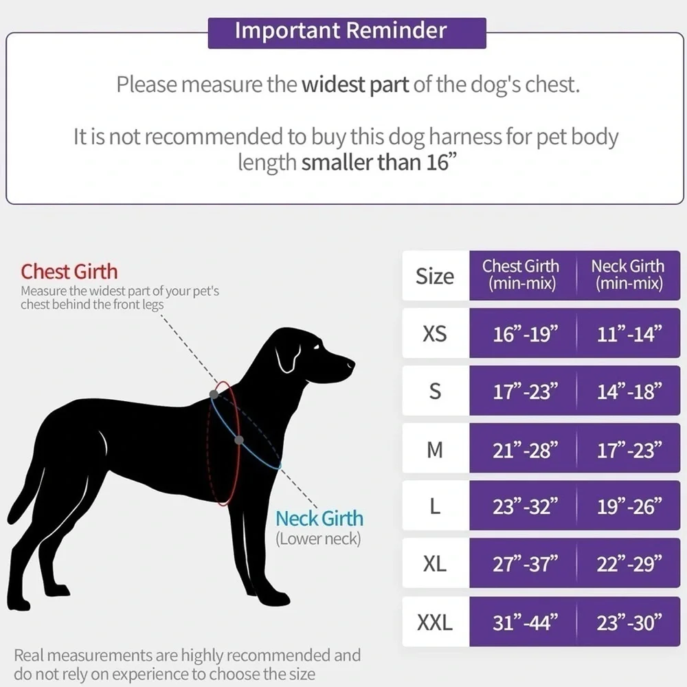 No Pull Reflective Adjustable Soft Mesh Dog Harness and Leash Set service dog XL